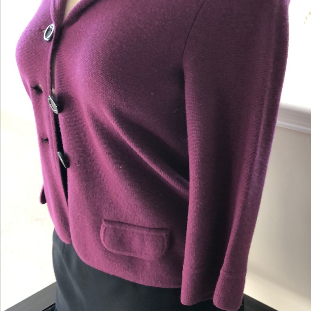 plum wool jacket - Picture 4 of 7